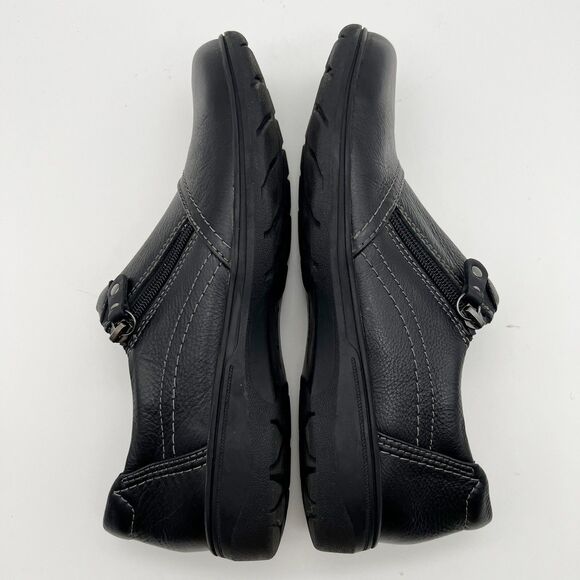 Clarks Carleigh Ray Ultimate Comfort Black Pebbled Leather Loafers Women’s 11M - Picture 6 of 12